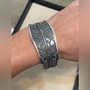 Sterling Silver BA Suarti Cuff Bracelet 925